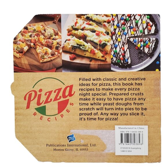 Pizza Cookbook Hardcover Book 21 Delicious Recipes Cardboard Full Color Pictures - Picture 2 of 5